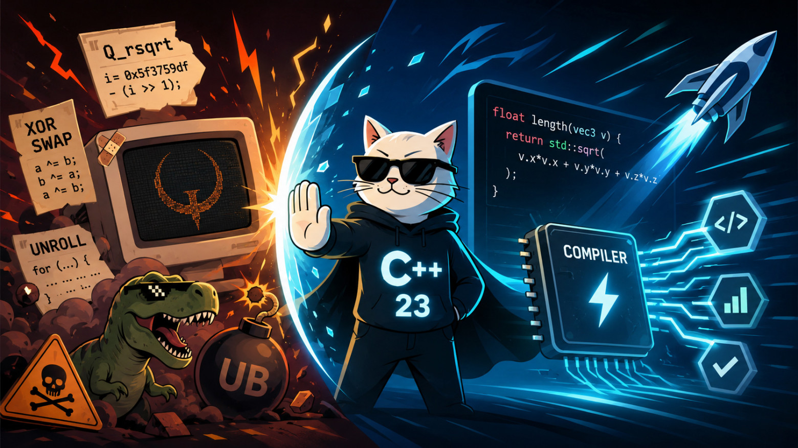 Доверьтесь компилятору: C++23 против трюков из 90-х - 1